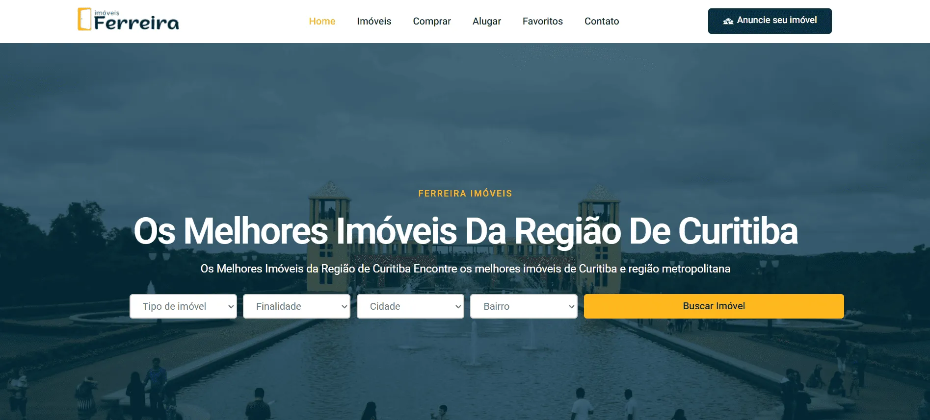 Sistema Imobiliário - Criação de Sites Profissionais - Ferreira Studios