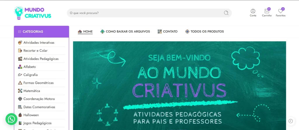 Mundo Criativus - Criação de Sites Profissionais - Ferreira Studios