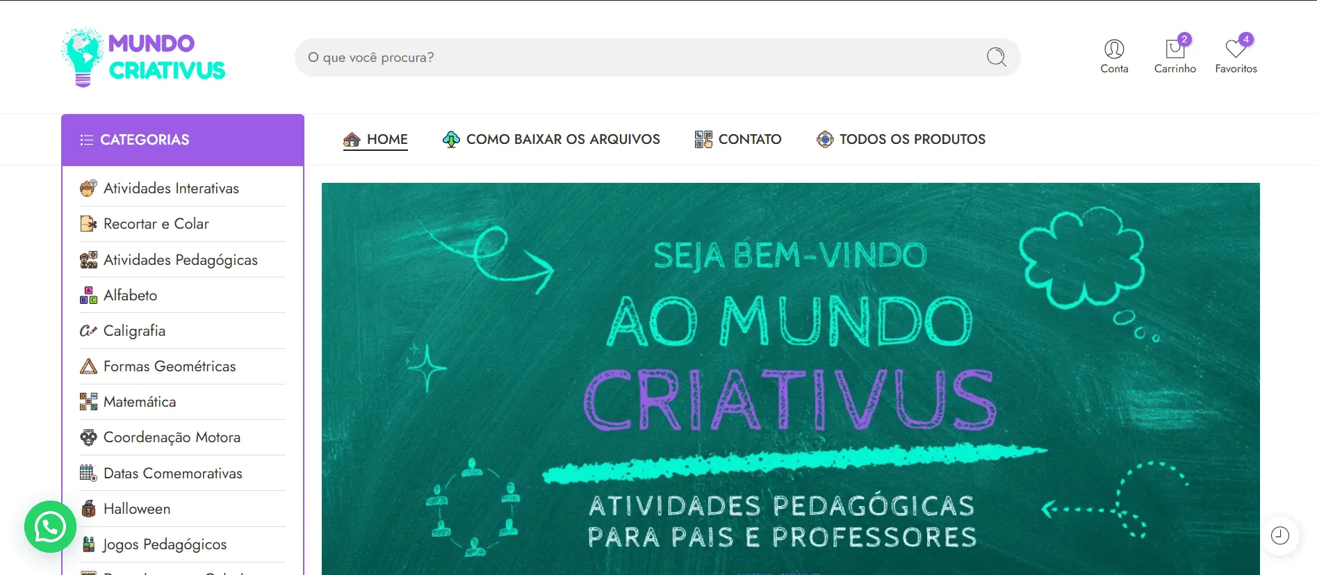 Mundo Criativus - Criação de Sites Profissionais - Ferreira Studios